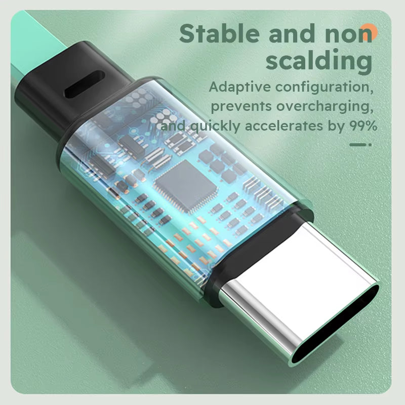 3 in 1 Retractable USB Cable Fast Charging Data Cord for Iphone Samsung Huawei Xiaomi Multi Port Multiple Charging Wire