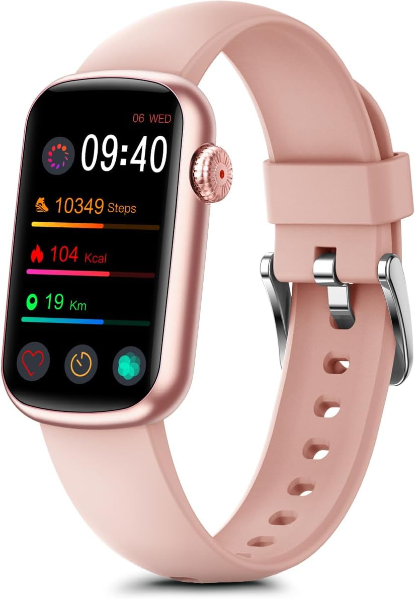 Fitness Tracker, Smart Watch Sleep Tracker Calorie Step Counter, IP68 Waterproof Fitness Watch Activity Tracker for Women Men