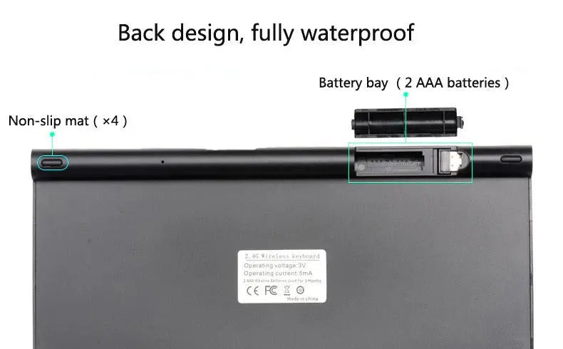 2.4 GHz Wireless Mini Keyboard And Optical Mouse Set DC-THE CEO